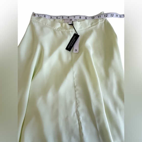 Banana Republic Silk Handkerchief-Hem Skirt Green 2 NWT  Max High Rise A-Line - Picture 5 of 11